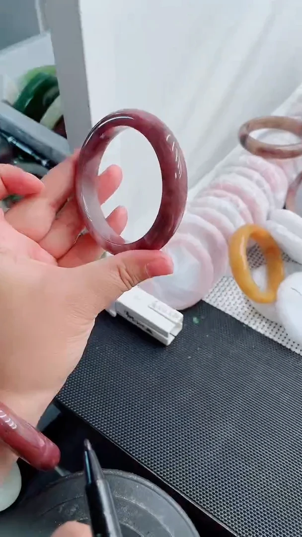 未镶嵌手镯石英质玉46-60-61