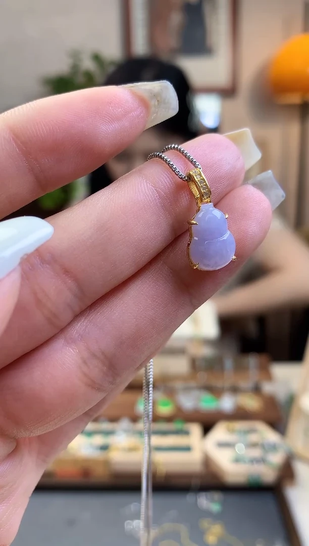 翡翠银S925镶嵌吊坠(不含链)吊坠