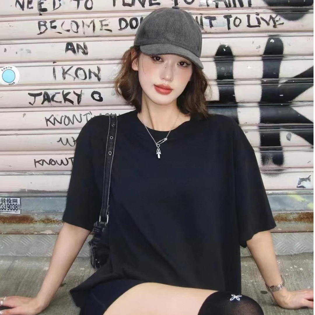 【A阔身版T恤合集】阔身T百搭宽松休闲t恤显瘦夏季黑色半袖ins圆领