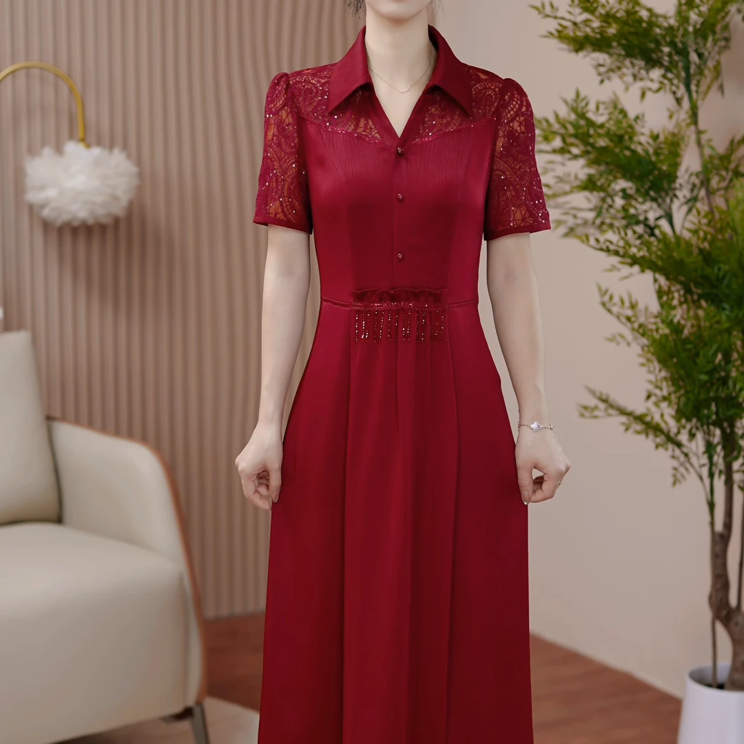 【芊霓女装】2580夏季穿搭新款连衣裙收腰显气质