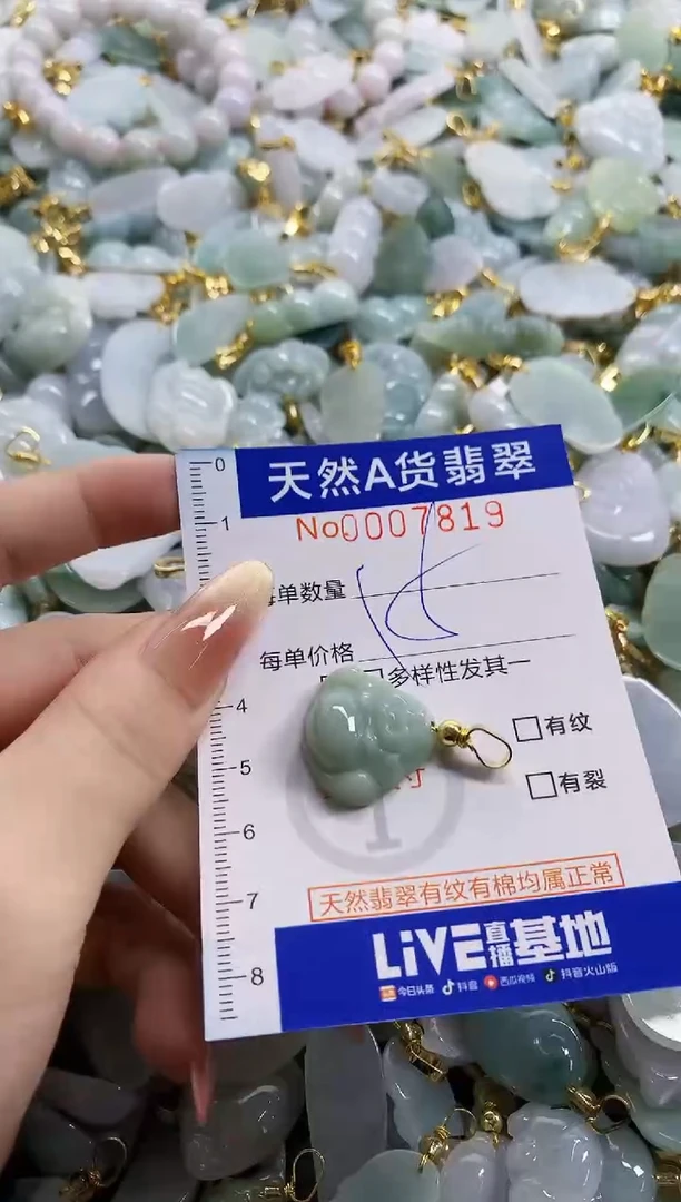 颈饰未镶嵌翡翠天然A货翡翠