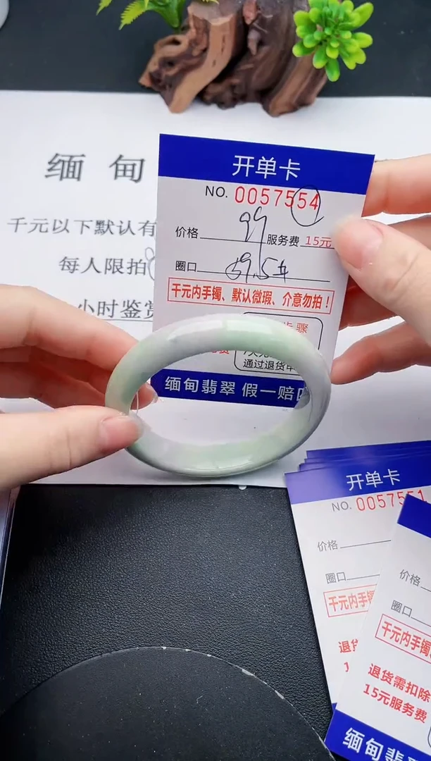 【闪购商品】翡翠手镯未镶嵌54天然翡翠A货