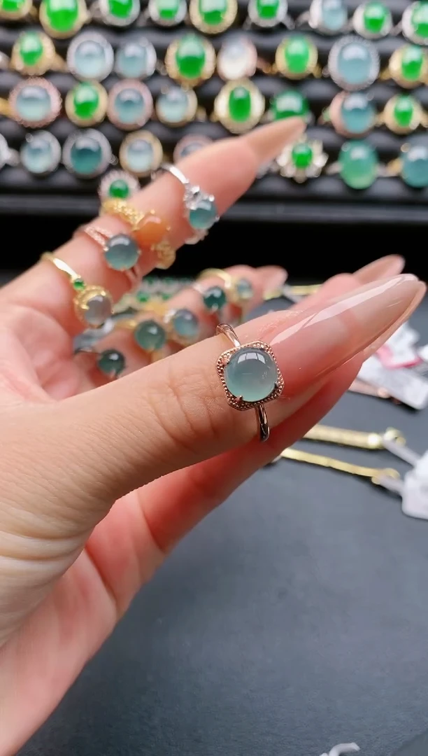 【闪购商品】翡翠戒指银S925镶嵌11111111