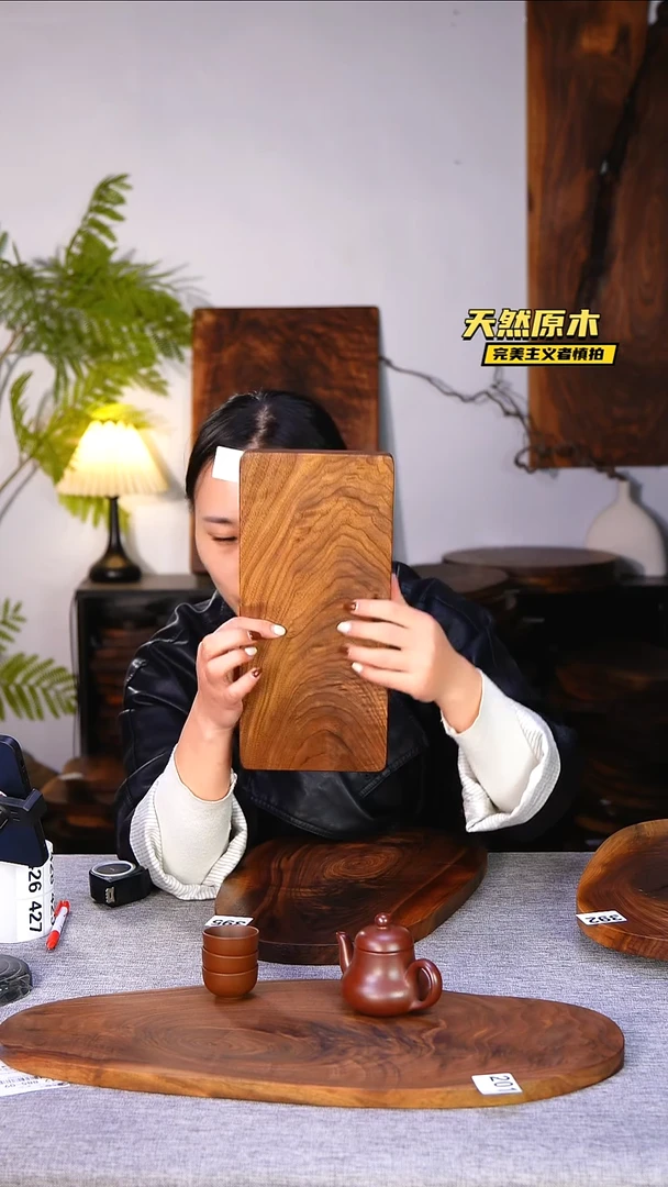 木北美黑胡桃原木.干裂疤结不属于商品质量问题完美主义者慎拍