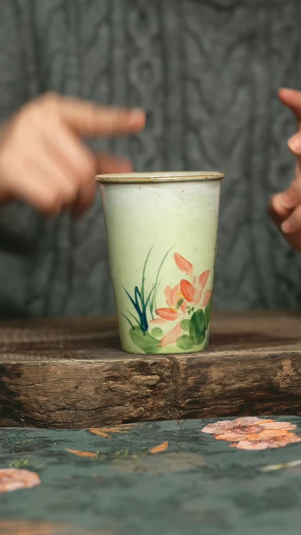 【闪购商品】瓷片釉下彩手工手绘同款陶器