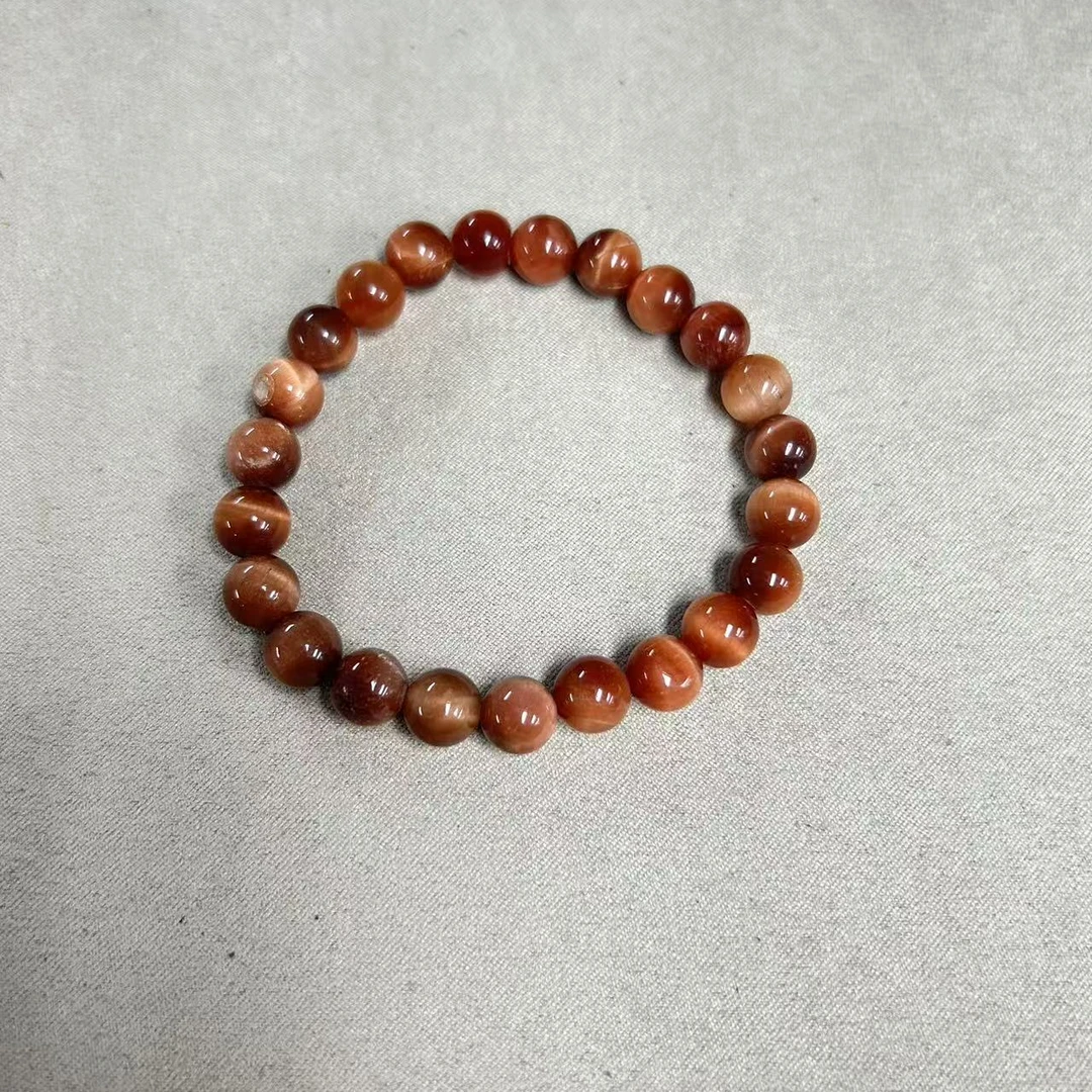 橙色虎眼石单圈手串