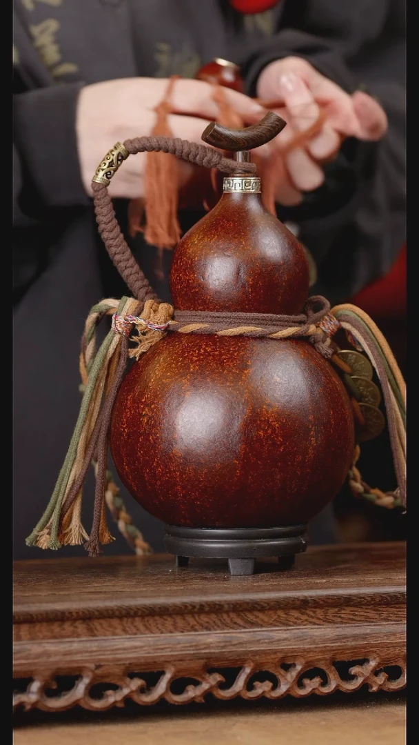 118号精品天然大漆酒葫芦一物一拍~