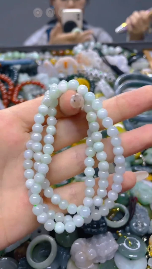 颈饰未镶嵌翡翠5MM/ U /翡翠A货，一件也是批发价