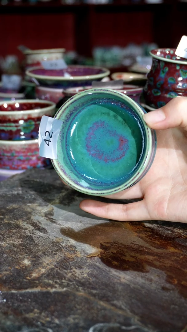 摆件精品窑变钧瓷茶器