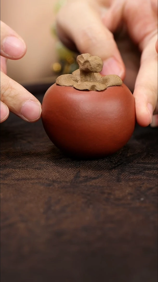 紫砂茶宠紫砂 柿子