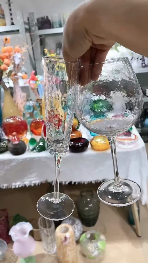 【闪购商品】水晶玻璃2只不同款香槟杯红酒杯