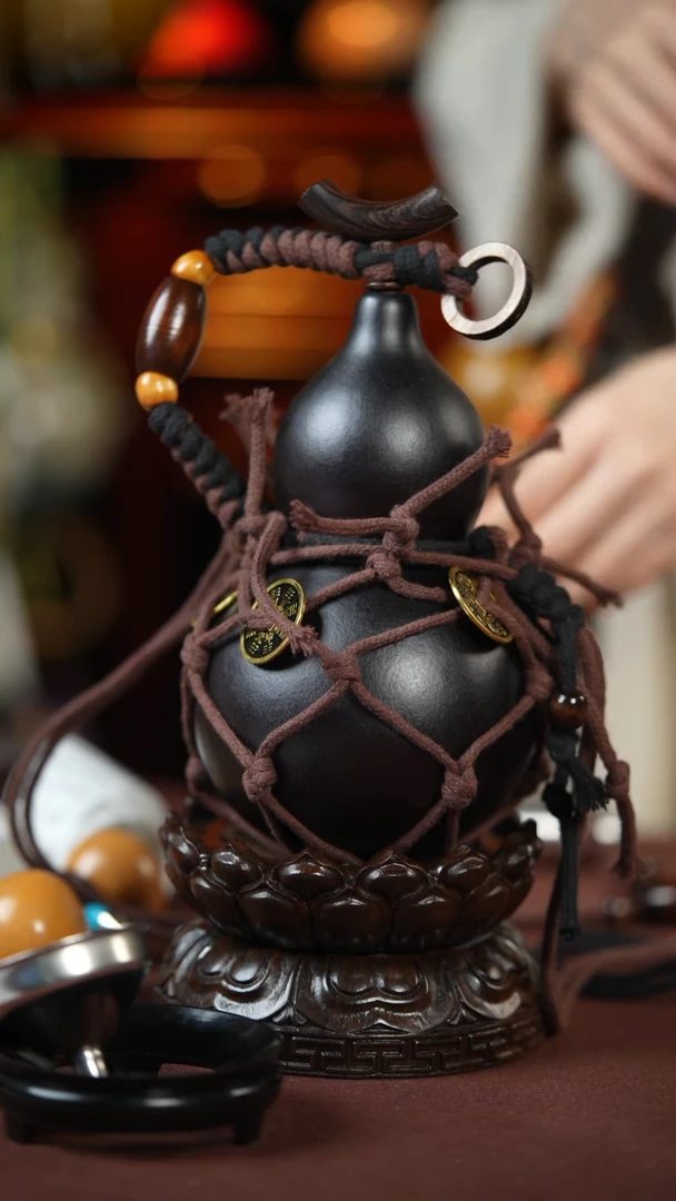 【闪购商品】767号500ml左右的非遗漆器酒葫芦