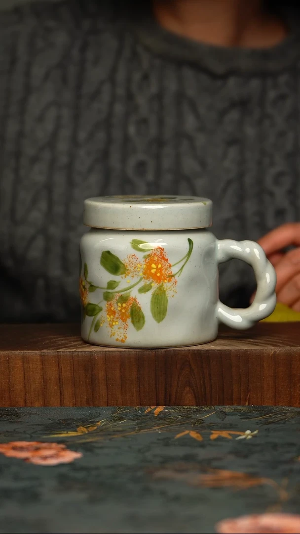 瓷片釉下彩手工手绘同款陶器