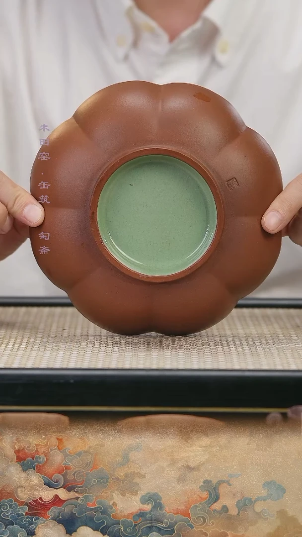 紫砂茶盘宜兴紫砂柴烧壶承