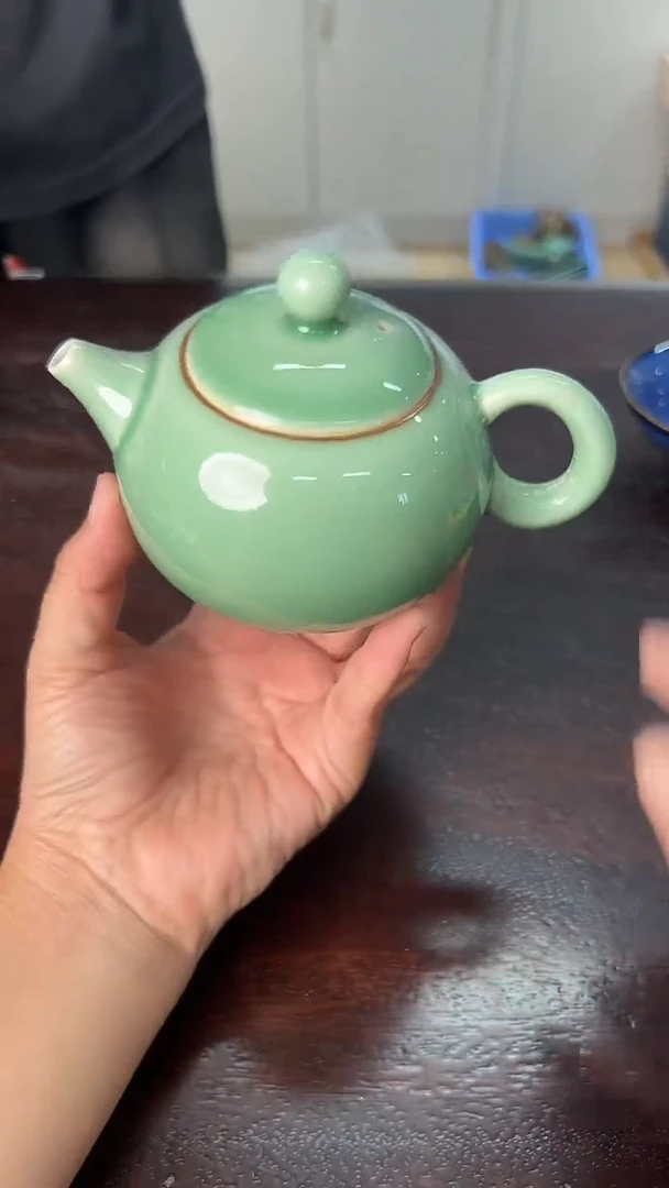 龙泉云间青瓷小米茶器