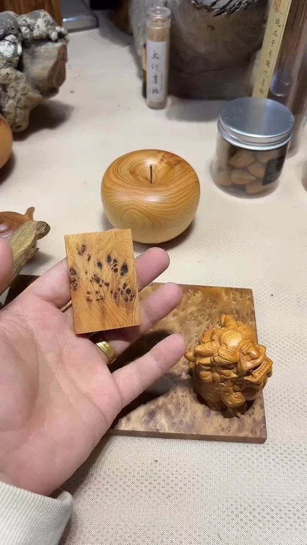 柏木（崖柏）倒*~南太行崖柏无事牌留疤4瑕疵