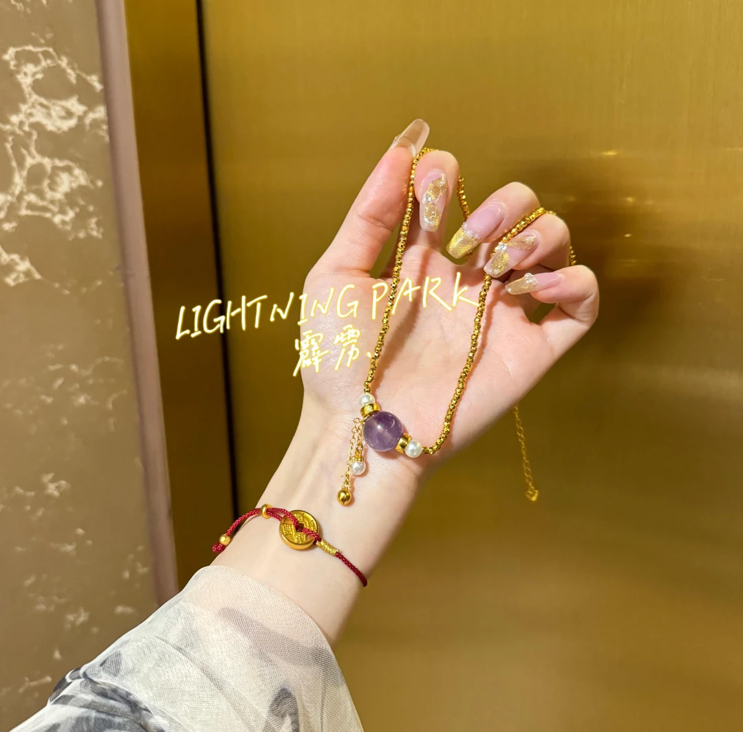 铜合金吊坠   镀K金LIGHTNINGPARK【惊喜盒子】新中式宫廷公主X-135