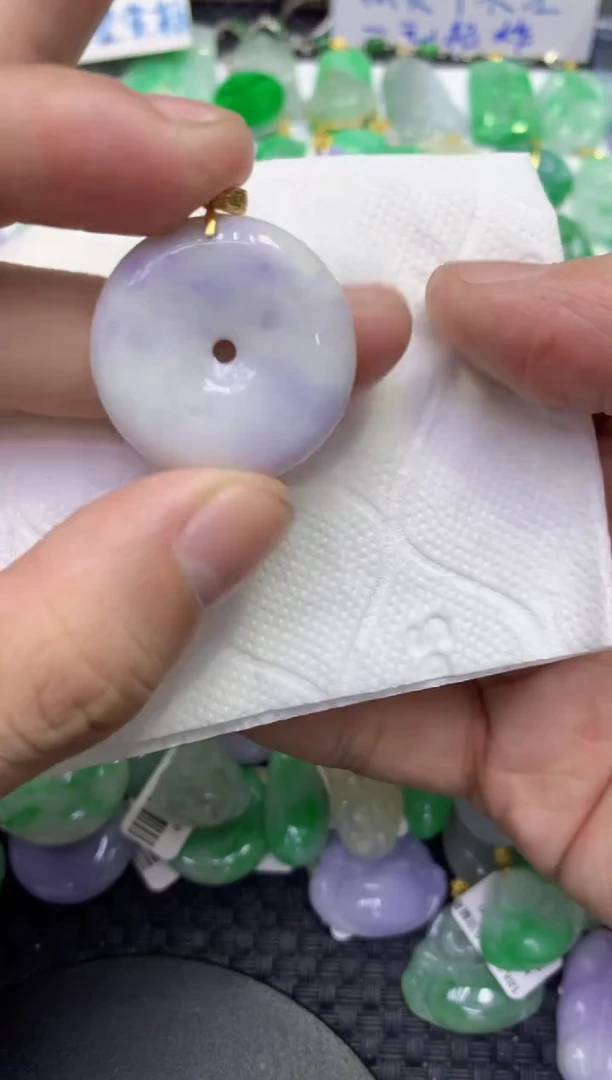 颈饰未镶嵌翡翠天然缅甸A货翡翠