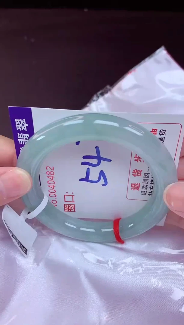 未镶嵌手镯翡翠54（48小时鉴赏期 ）