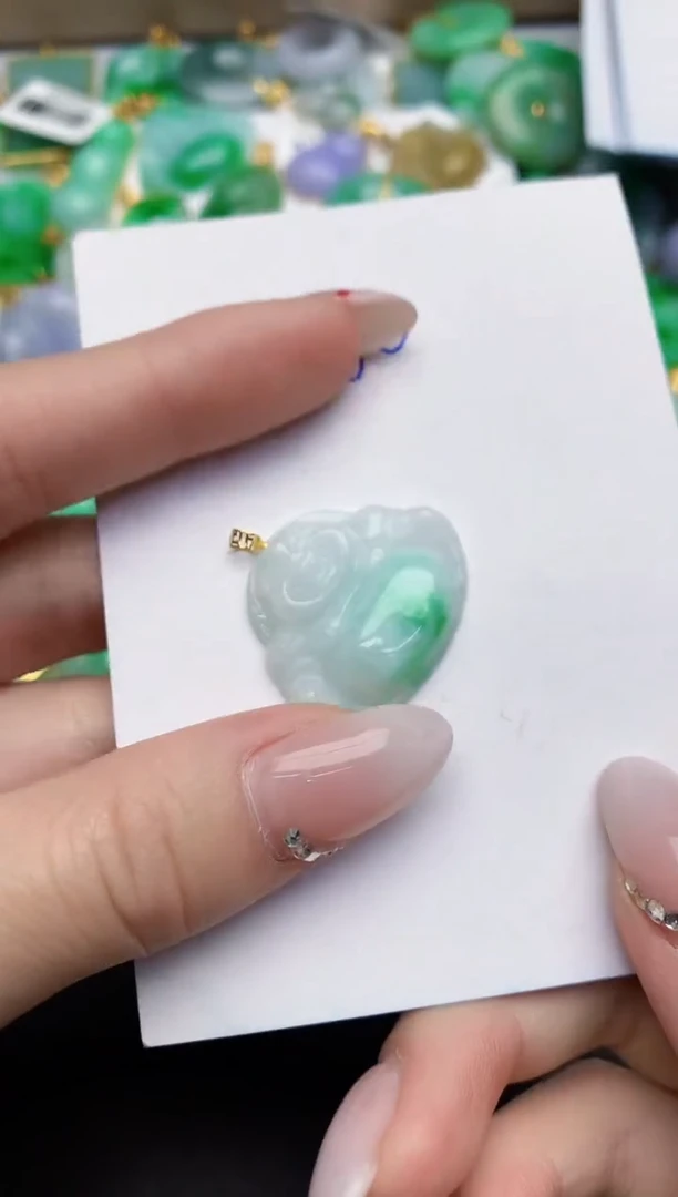 【闪购商品】翡翠颈饰18K金镶嵌00000000000