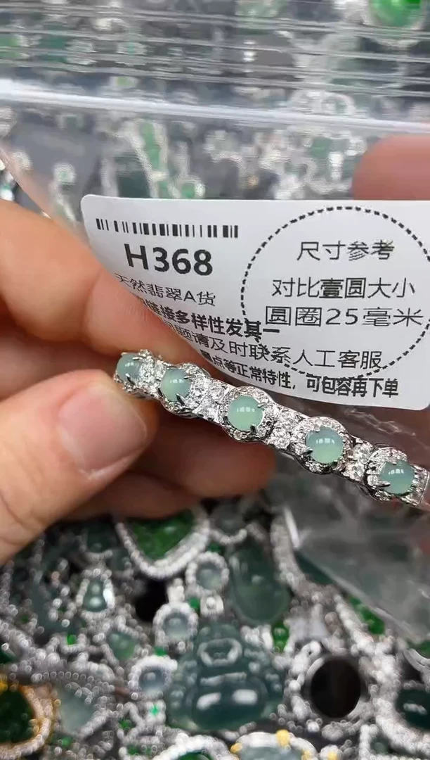 颈饰未镶嵌翡翠H368手镯