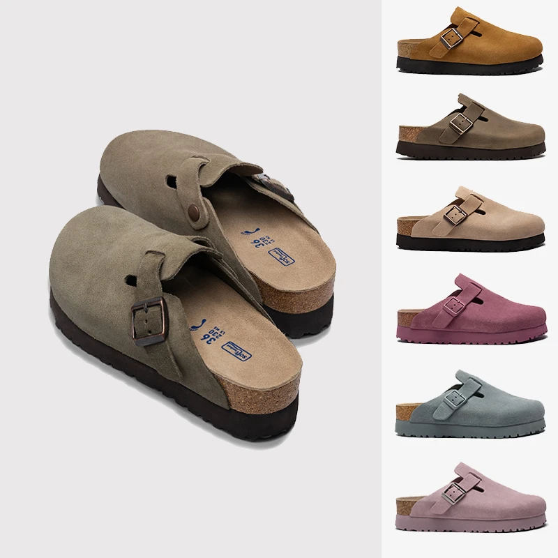 【增高5厘米】桑坡L88琥珀流光勃肯小个子一脚蹬博肯半拖包头内增高