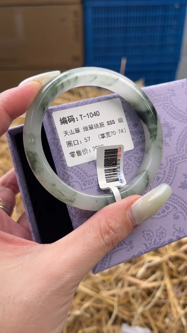 未镶嵌手镯石英质玉T-1040