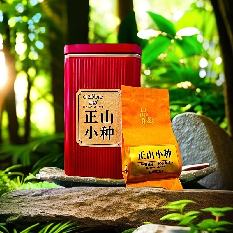 西酌武夷小种红茶桐木经典传统匠心手作地道口味小袋装一罐