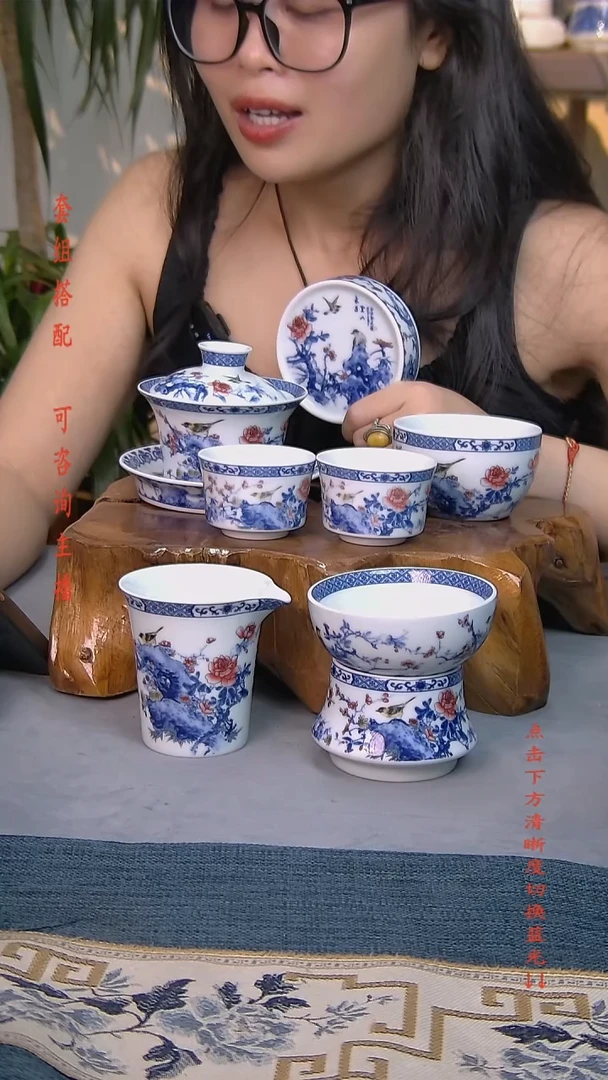 简装家用款7件套 白瓷陶瓷茶具