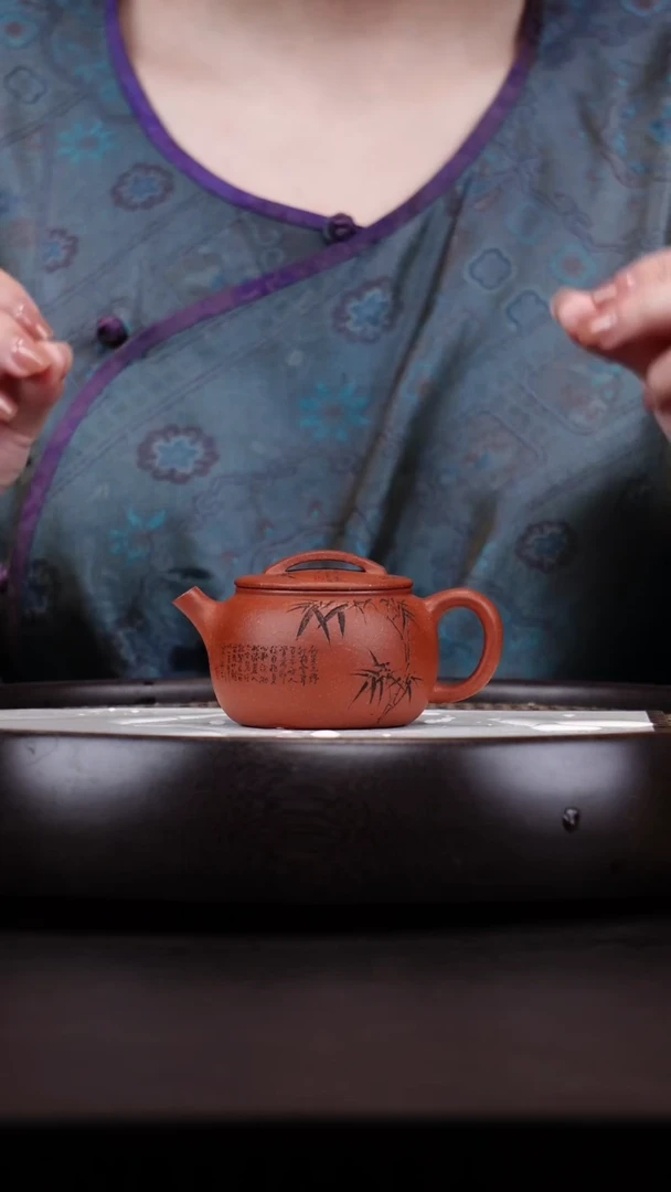 茶壶紫砂悦茗壶紫砂壶         22（红降坡
