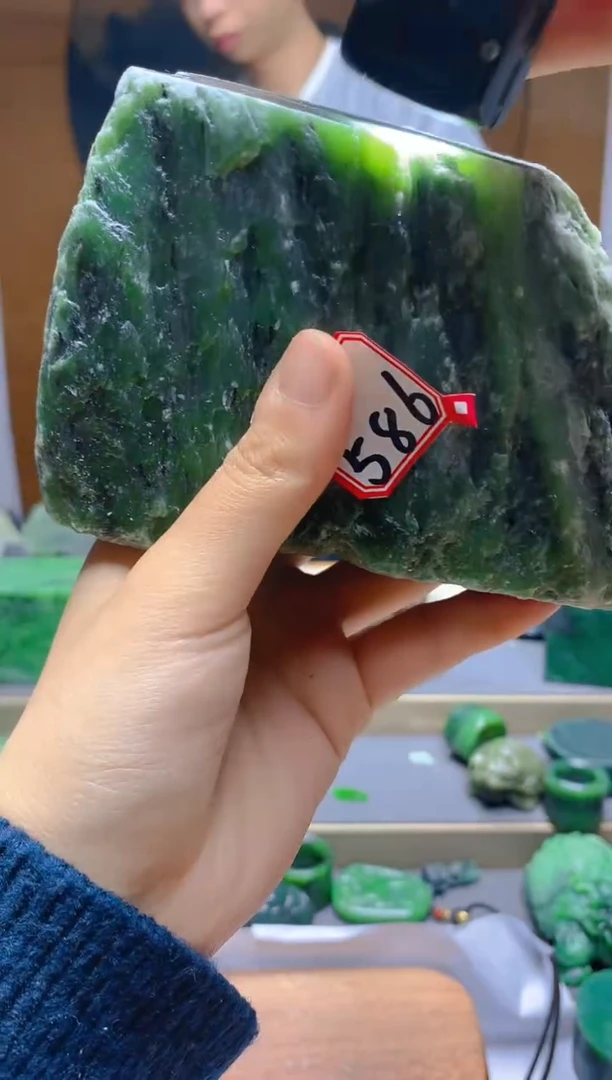 【闪购商品】和田玉（碧玉）珠宝半成品未镶嵌1