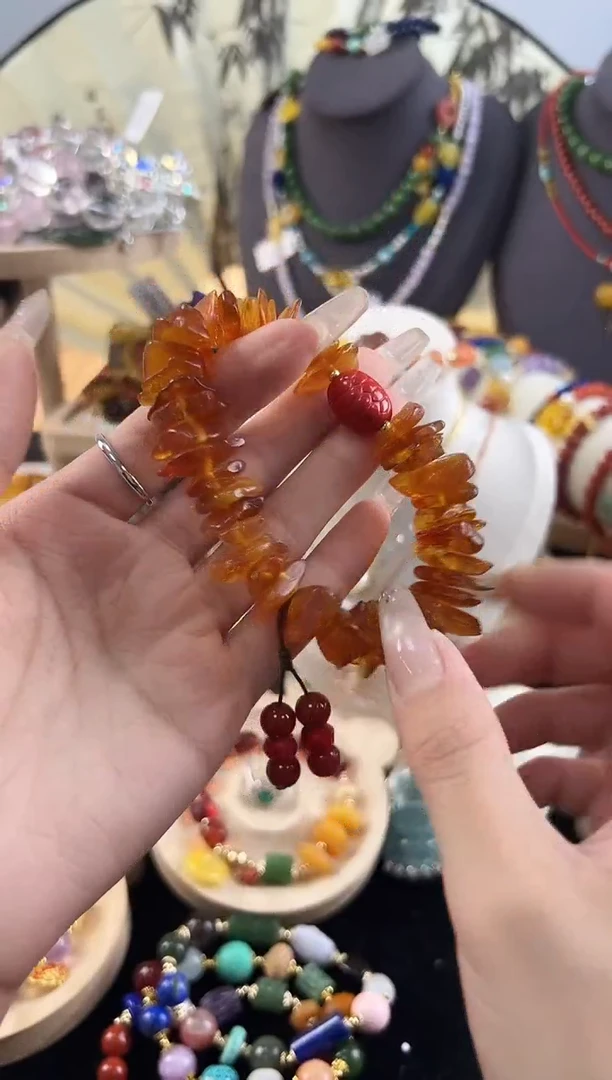 未镶嵌蜜蜡手串手串