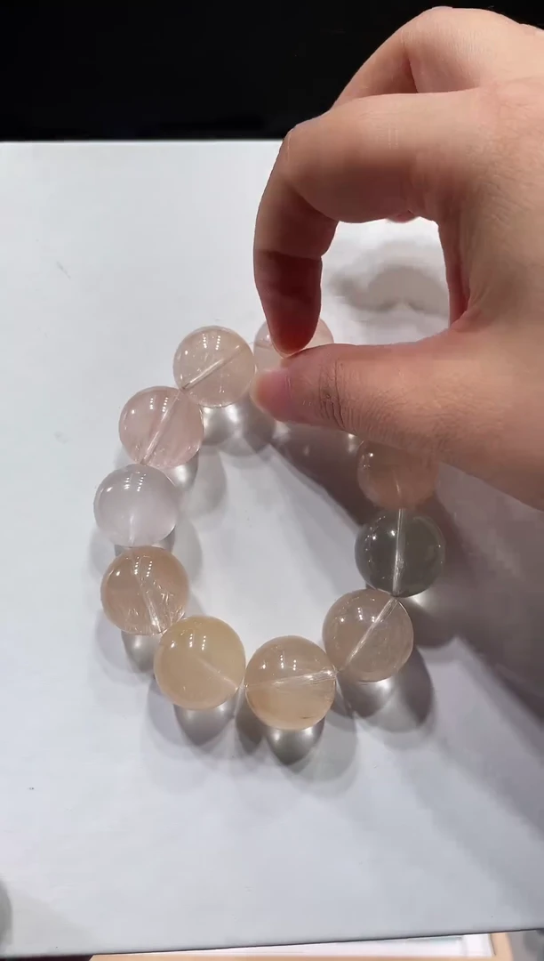 未镶嵌手链水晶彩兔毛19