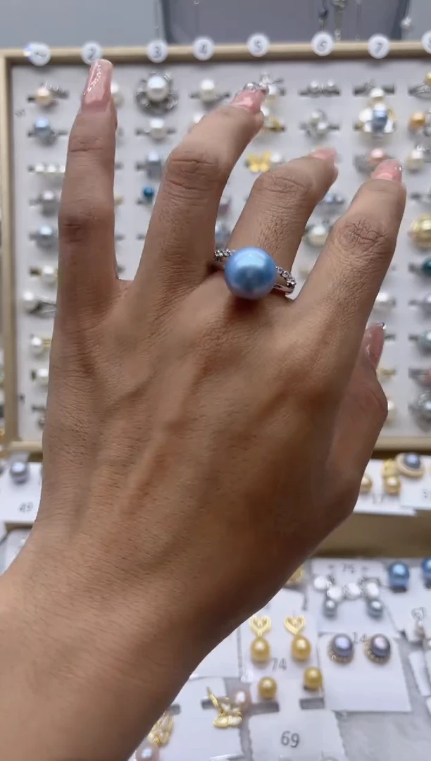 【闪购商品】淡水珍珠戒指合金37