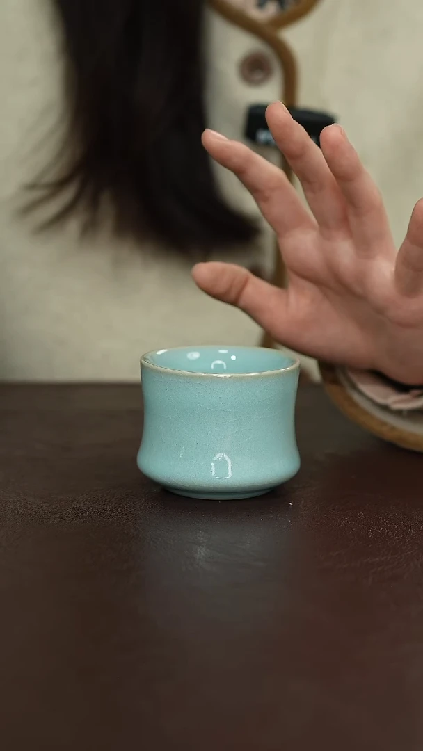 摆件陶原矿原釉汝宋汝瓷