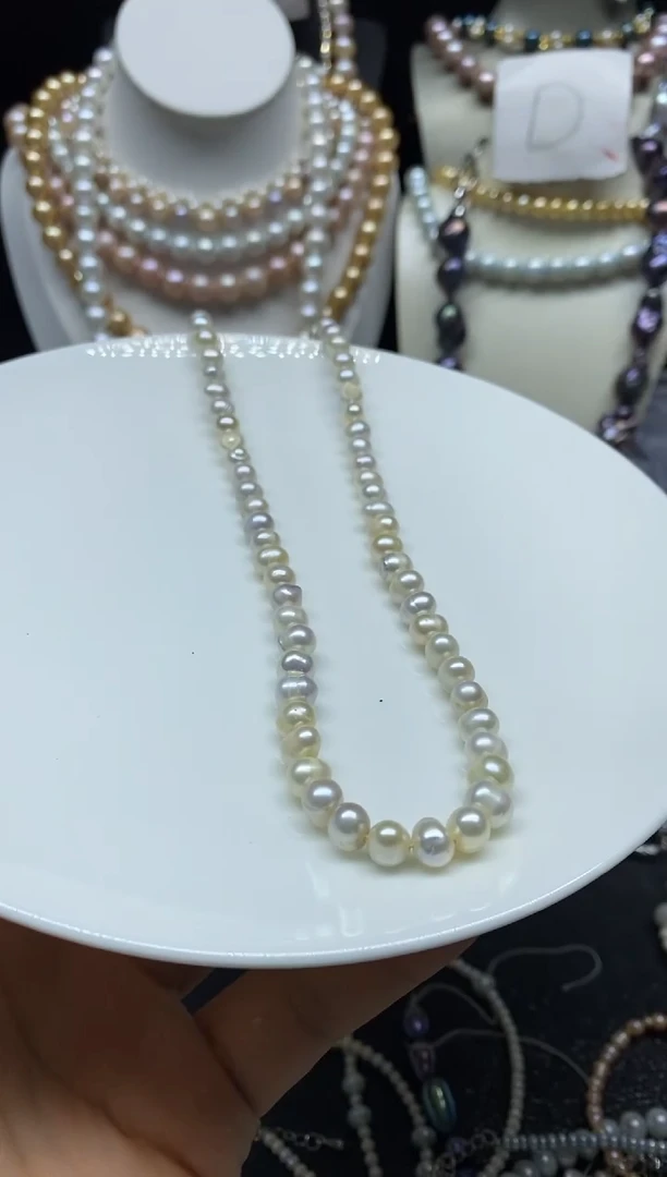 淡水珍珠未镶嵌颈饰多人