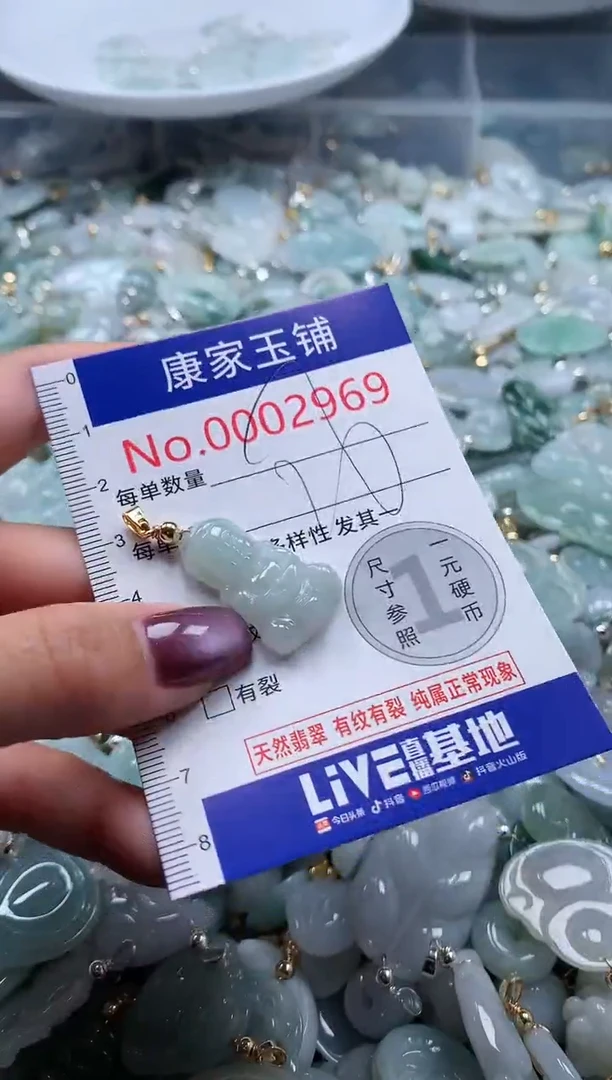 翡翠未镶嵌吊坠(不含链)2969
