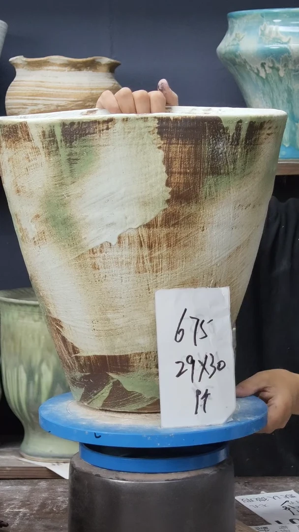 景德镇花盆默认微瑕675