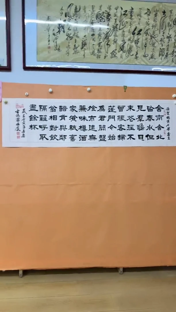 书法罗振民诗词舍南舍北皆春水