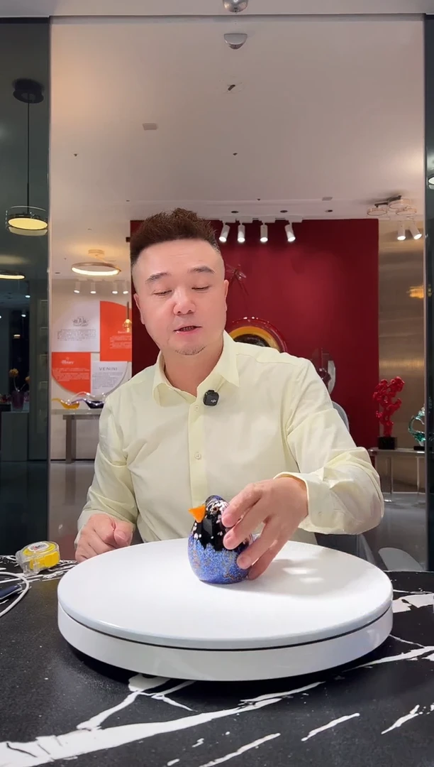 茶宠巴比特美学 蓝黑色小鸟