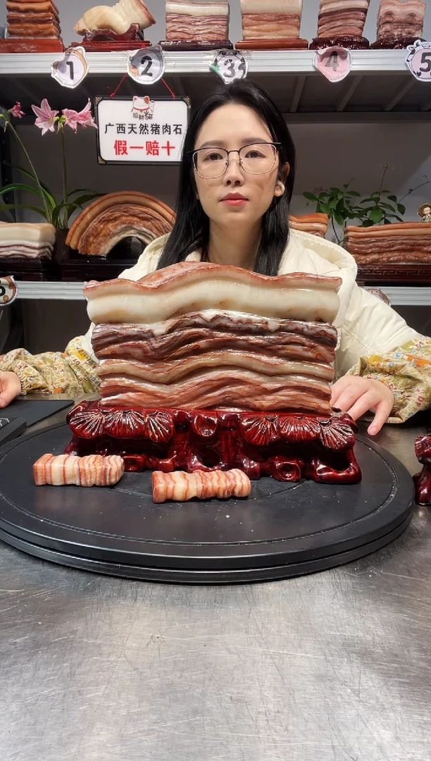 石材天然石材柳州猪肉石23-18-3.8