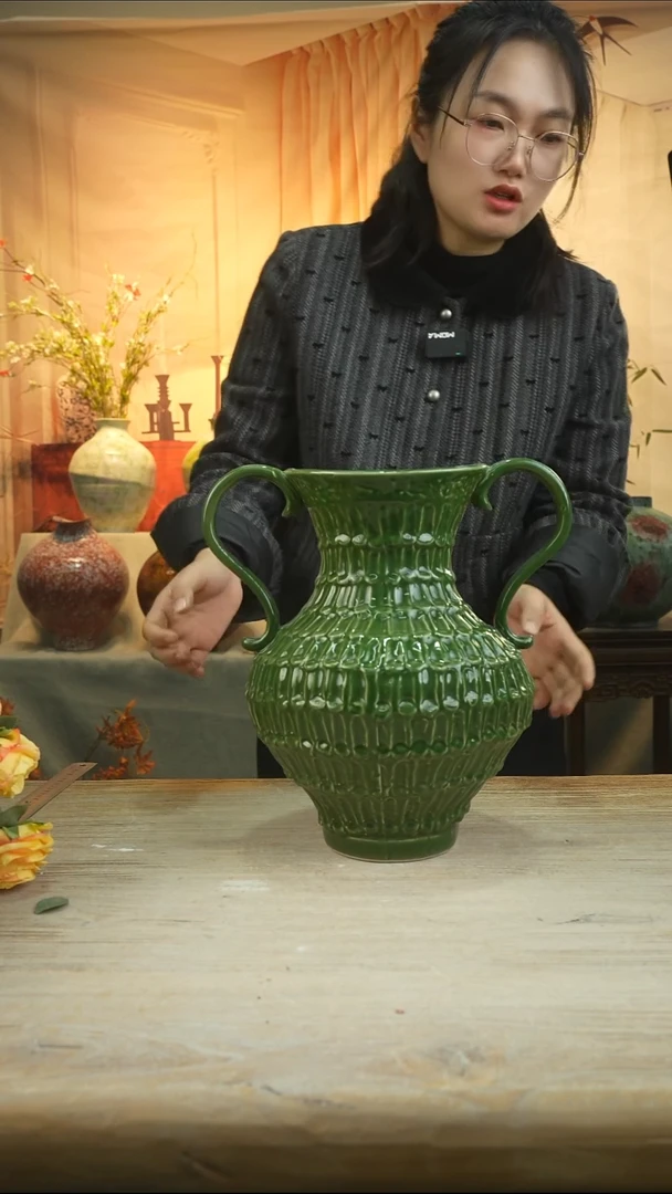 高31口16高温陶瓷花瓶花器