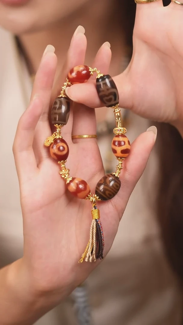 未镶嵌颈饰玛瑙/玉髓（覆膜）传世珠宝