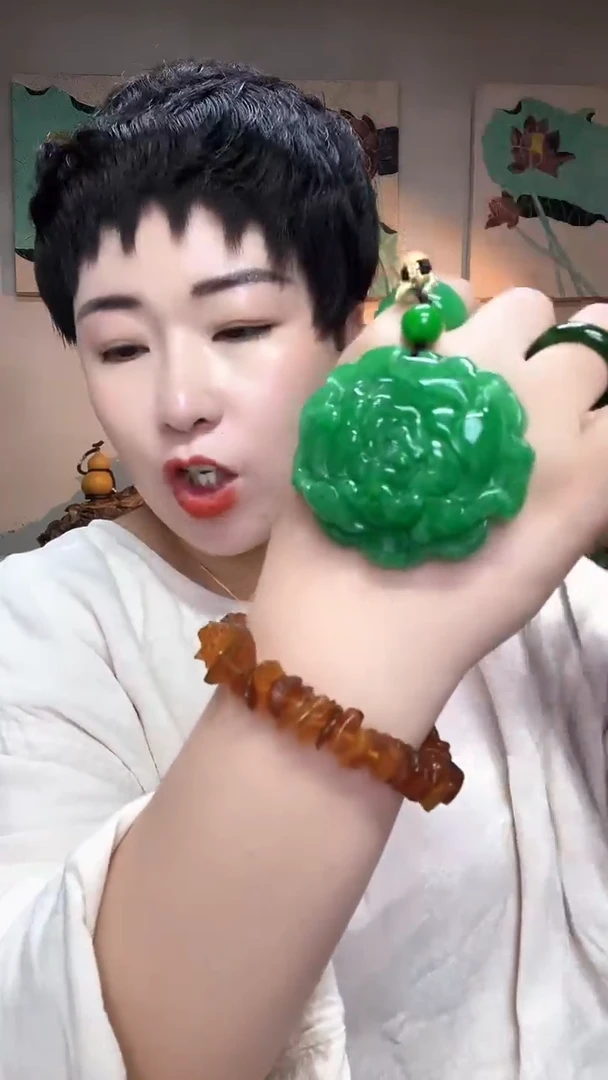 吊坠(赠链)合金翡翠809