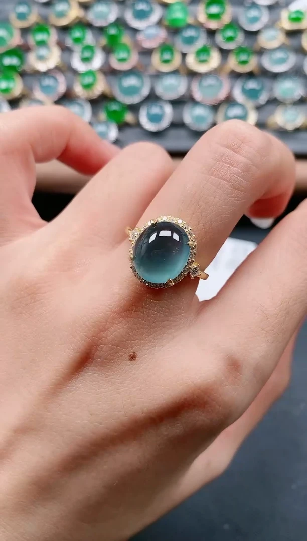 【闪购商品】翡翠戒指银S925镶嵌1111111