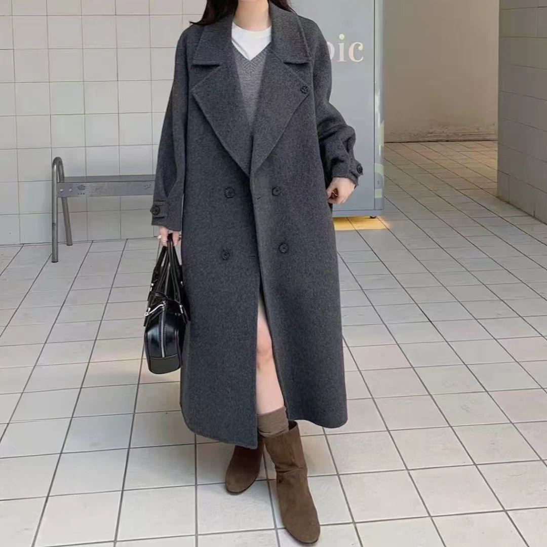 谷屿栗野   韩版镜面高级感舒适宽松外套7180