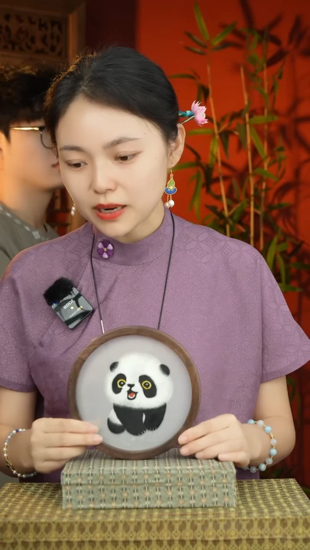 刺绣非遗苏绣纯手工双面绣摆件