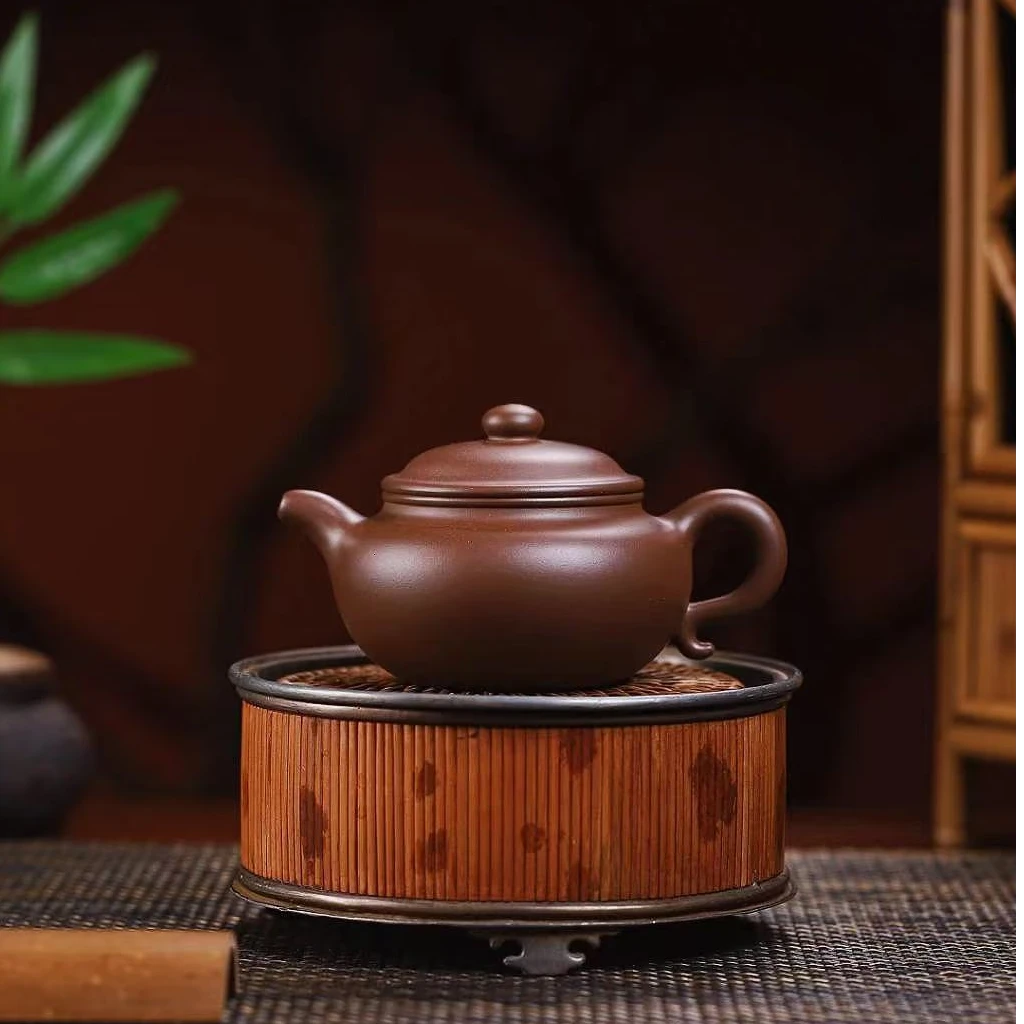 山水紫砂手工造壶