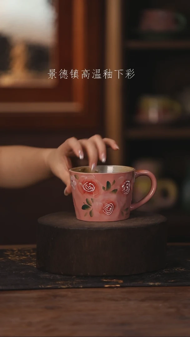 陶瓷景德镇高温釉下手绘陶瓷407