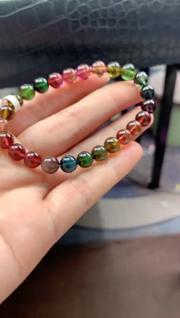 未镶嵌手串碧玺多样性发一条